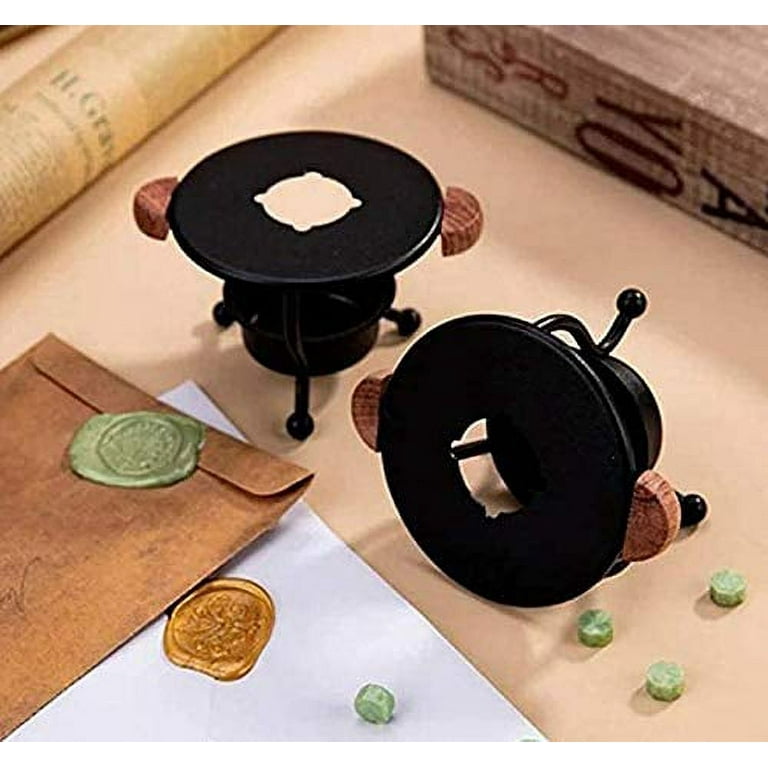 Wax Seal Warmer Wax Seal Kit Wax Melting Pot Wax Seal Furnace with Wax  Melting Spoon for Wax Sealing Stamp Wax Seal Spoon Holder for Letter  Envelope