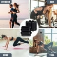 thumbnail image 5 of Pilates Wrist & Ankle Weights for Women, Wearable Strong Arm & Leg Weights Set of 2(1Lbs Each), Adjustable Ankle Weights for Walking, Yoga, Dance, Barre,Gym,Black, 5 of 8