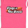 thumbnail image 4 of Inktastic Kickin' it Old School with Weathered Retro Stripe Boys or Girls Baby Bodysuit, 4 of 5