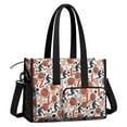 thumbnail image 2 of Teacher Tote Bag,Orange Basketball Players Pattern Teacher Utility Tote Bag,Large Work Tote Bags for Women with Multiple Pockets,Top Zipper Closure,13.8x10.6x6.7 Inch, 2 of 5