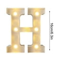 thumbnail image 2 of HaoXun LED Letter Lights Alphabet Lamp - ABS Plastic Marquee Letters with Built-in LED Lighting for Birthday Party Wedding Home Decorations, 2 of 6