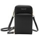 thumbnail image 1 of Bolsa de hombro Mini bolso bandolera para mujer con correa ajustable, bolsos con cremallera de patró Abody Negro, 1 of 7