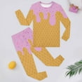 thumbnail image 2 of Rhuody Outfits For Boys Ice Print Long Sleeve Pajama Set Kids Sleepwear Nightwear Fashion Clothing Light Purple 4-5 Years, 2 of 4