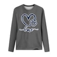 thumbnail image 4 of Elvqul Going Out Shirts for Women Crewneck Tops Long Sleeve Pullover Casual Womens Shirts Lightweight, 4 of 4