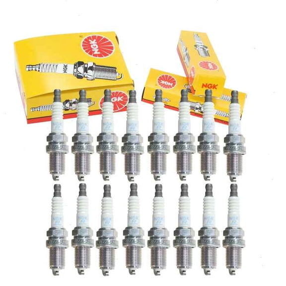 16 pc NGK Standard Spark Plugs compatible with Mercedes-Benz CLK430 4.3L V8 1999-2002