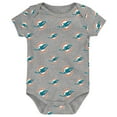 thumbnail image 4 of Newborn & Infant Miami Dolphins Team Starter 3-Pack Bodysuit Set, 4 of 4
