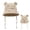 Khaki01, variant on FAWUUDO Baby Bear Ears Bucket Hat Cotton Breathable Sun Cap with Chin Strap for Toddler Girls Boys Beach Outdoor