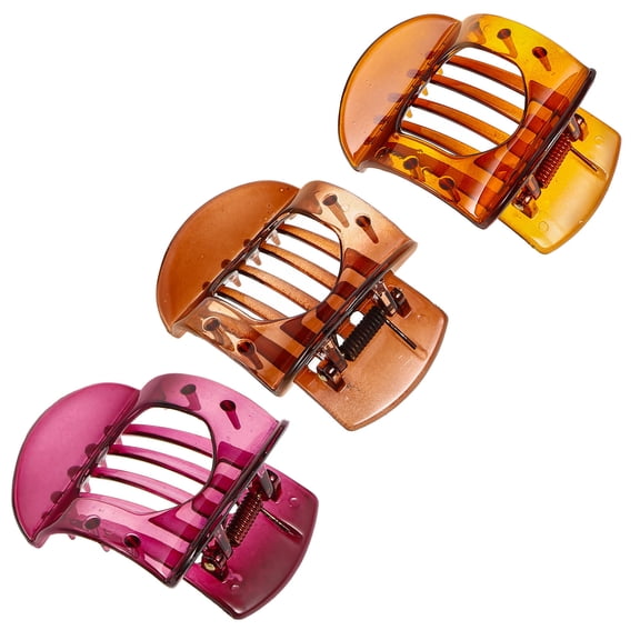 Milisten 3pcs Snap Hair Clips For Women Assorted Color PC Hair Styling French Design Hair Accessory