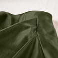 thumbnail image 5 of ClodeEU Women's High Waisted Satin A Line Skirt with Pleated, Elegant Solid Color Midi Skirt Army Green,Womens Plus XL, 5 of 8