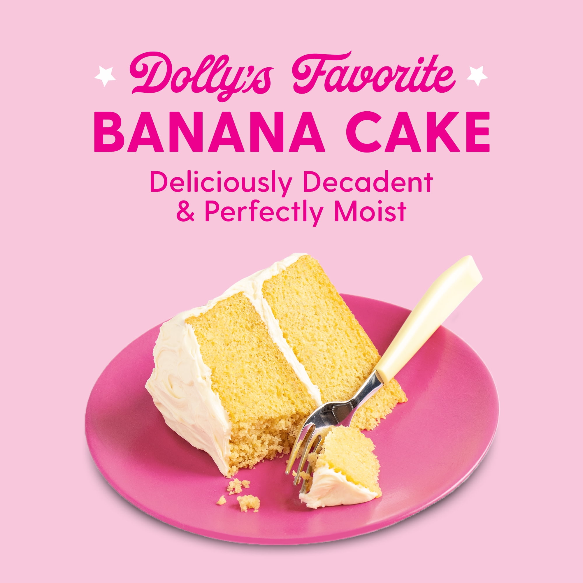 Duncan Hines Dolly Parton's Favorite Banana Flavored Cake Mix, 18 oz