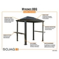 thumbnail image 2 of Sojag Mykonos 5 x 8 x 8 ft Dark Grey BBQ Gazebo, 2 of 9