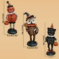 thumbnail image 3 of WHEANG Figurine Hibou Citrouille Halloween en Résine Décoration Intérieure Créative Originale, 3 of 5