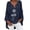 m Navy, variant on LYXSSBYX Women Long Sleeve Tops Hot Sale Plus Size Women Casual Long Sleeve Solid Loose V-Neck Shirt Blouse Top