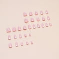 thumbnail image 6 of Yoyauz Coffin Pressed Nails Fake French Nails Full Coverage Acrylic Fake Nails for Ladies & Girls 30PCS（Pink）, 6 of 6