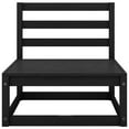 thumbnail image 2 of vidaXL Garden Middle Sofa with Anthracite Cushions Solid Wood Pine, 2 of 5