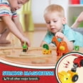 thumbnail image 4 of Set de tren de madera Lehoo Castle Dinosaur con rieles para niños pequeños, 4 of 8