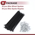 thumbnail image 3 of Unique Bargains 36 Set 12G Bicycle Spoke 12G Bike Wheel Spokes 45 Steel Black-116mm, 3 of 5