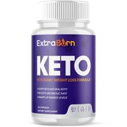 (1 Pack) Extra Burn Keto - Supplement for Weight Loss - Energy & Focus Boosting Dietary Supplements for Weight Management & Metabolism - Advanced Fat Burn Raspberry Ketones Pills - 60 Capsules
