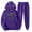 Purple, variant on WELOIJEVBE Mens Hoodies Men and Women Autumn and Winter Fashion Casual Letter Printed Sweater Pants Sports Suit