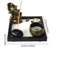 thumbnail image 2 of Elefante Dios Zen Mesa De Arena Decoración Creativa Candelabro Portavelas Mini Jardín Zen Arenero Ornamento Hogar Sala De Estar Decoración De Regalo Advancent HA022474-00, 2 of 7