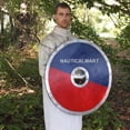 thumbnail image 3 of NauticalMart Medieval Anglo-Saxon Ragnvar Viking Handmade Wooden Shield, 3 of 3