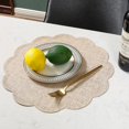 thumbnail image 1 of facefd Simple Dessous de Plat Carré Circulaire Imitation Chanvre PU, 1 of 1