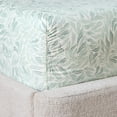 thumbnail image 6 of Better Homes & Gardens 300 Thread Count Cotton Percale 4-Piece Vierra Vine Green Bed Sheet Set, Full, 6 of 8