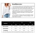 thumbnail image 5 of Blusa de mujer con cuello en V, camisa elegante de manga larga, blusa informal de trabajo, 5 of 5