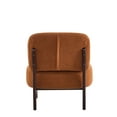 thumbnail image 5 of 25.5" Lounge Chair With Solid Wood - Orange Boucle Fabric Comfortable For Home (living Room, Bedroom, Office Modern Spacious Seating Relaxation In Living, 5 of 6