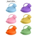 thumbnail image 4 of 6PC 2 Inch Silicone Milk Bottle Dispenser Caps, Pour Spout Lids Replacement Lids Leak Proof for Glass Bottles, Reusable Easy Clean Bottle Caps, Jug Not Included,Color Random, 4 of 9