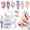 C1-White 3D Sculpting Gels, variant on SAVILAND Solid Builder Nail Gel - 60g Non-Sticky 3D Nail Gels Sculpting Gel with Sequins Chrome Powder for Nail Art Carving Glue Extension