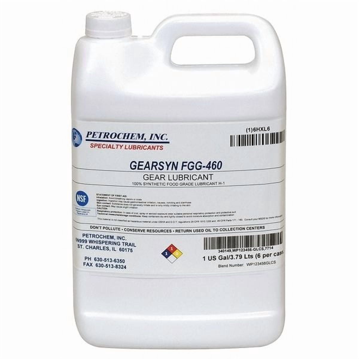 1 gal Gear Oil Jug 460 ISO Viscosity, 140 SAE, Clear