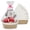 Khaki, variant on 10 Pack Cotton Rope Woven Gift Baskets with Clear Bags and Bows, 8.07" x 7.87" x 4.72", Baby Shower, Holiday, Birthday, Storage Basket Set, Gray
