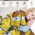 thumbnail image 3 of JEUXUS Cute Rubber Duck Throw Blanket Ultra Soft Warm All Season Yellow Cartoon Ducks Decorative Flannel Blankets for Couch Bed Chair Sofa Kids Adults Gifts, 3 of 6