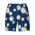 thumbnail image 4 of Lsque Mens Swim Trunks Daisies Flowers Pattern - Bathing Suit Compression Liner - Beach Swim Shorts Swimwear - (S-3XL) - Stretch Quick Dry -X-Large, 4 of 9