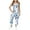 A2025-Gray, variant on MKOSPLRT Casual Jumpsuits for Girl V Neck Spaghetti Strap Jumpsuits Funny Stars Graphic Harem Long Overalls Lightweight Jumpers with Pocket