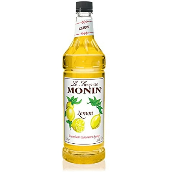 Monin Lemon Syrup, 33.8-Ounce Plastic Bottle (1 Liter)