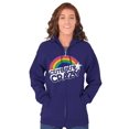 thumbnail image 5 of Cute But Crazy Sarcastic Funny Gym Zip Hoodie Sweatshirt Women Brisco Brands X, 5 of 6