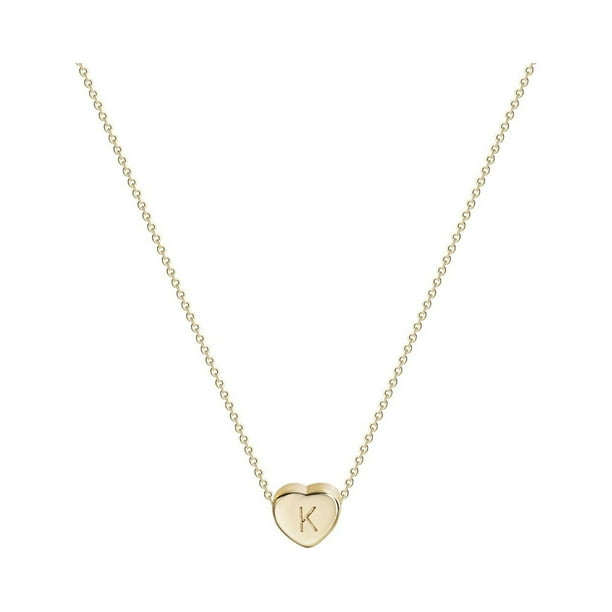 Collar para mujer, joyería para mujer, joyería de moda para mujer, regalo para mujer, 26 collares con colgante de cadena con nombre y letras en inglés, joyería, collares de moda.