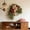 C, variant on Rustic Bohemian Wreath for Front Door, 24" Double-Sided Door Hanging with Linen Bow and Artificial Greenery, Boho Farmhouse Front Door Decor for Porch Wall Window Indoor Outdoor (A)