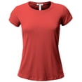 thumbnail image 6 of Emmalise Women's Classic Short Sleeve Crewneck 6 Pack Tshirts, Black Coral Mustard Royal Lime Silver, Medium, 6 of 6