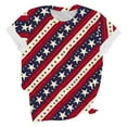thumbnail image 2 of Odbmxy Short Sleeve Women's T Shirts Summer Independence Womens Shirts Pullover Holiday Loose Casual Stars Tops, 2 of 5