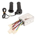 thumbnail image 1 of Electric Bike Brush Controller Kit, Electric Bike Controller Kit Aluminum Alloy Controller And Throttle Handle Set With For Riding 24V 500W, 1 of 8