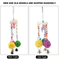 thumbnail image 4 of Bird Chewing Toy, Acrylic  Toy Set, Wood With Bell Sound Ball Swing Colorful Rattan Parrots Birds Animals For Pets, 4 of 8