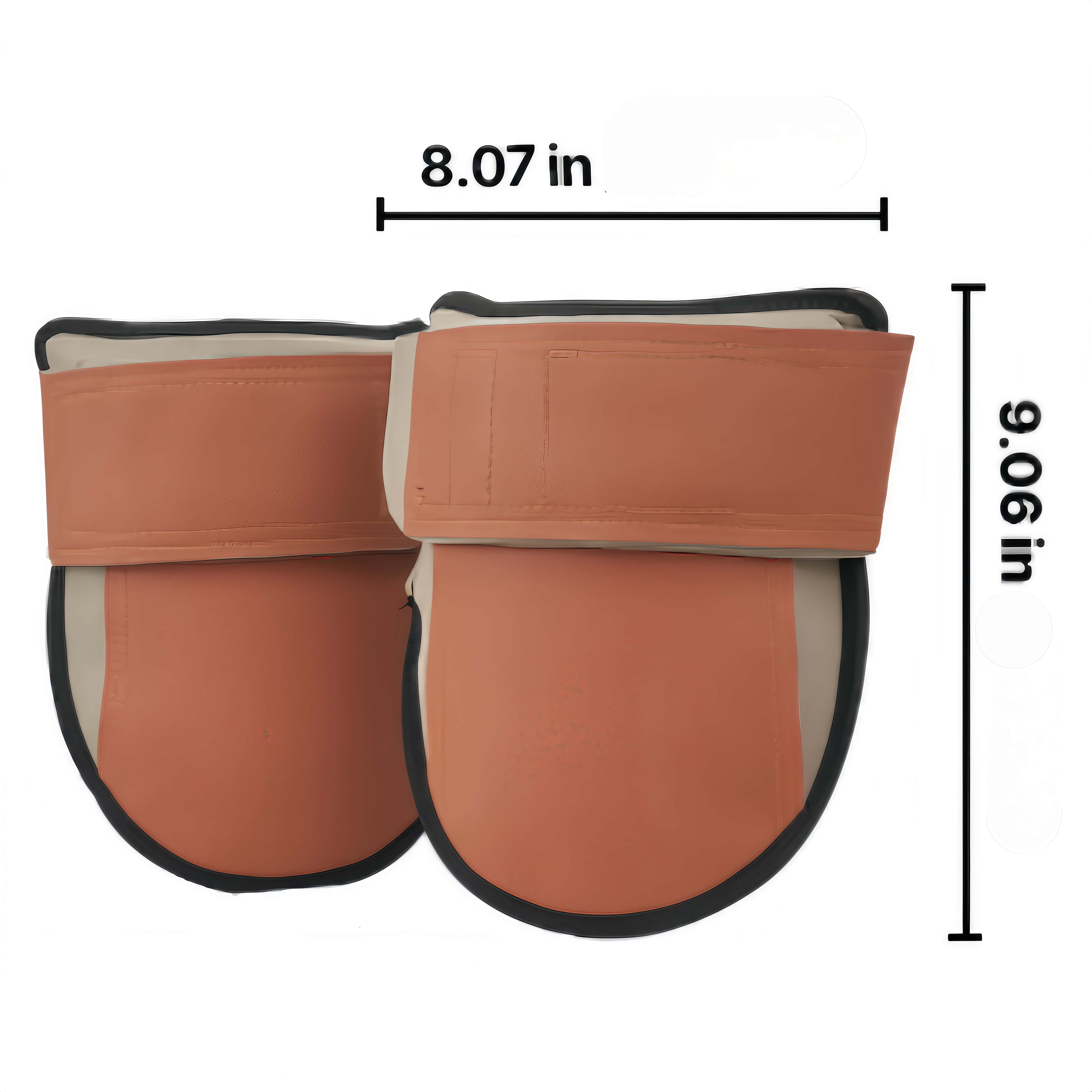 Knee Pads for Work, Durable Leather Construction Pads, Machine Washable Work Knee Pads, Easy to Wear and Take Off, Extra Thick Knee Support for Gardening Flooring and Cleaning, Black and Brown
