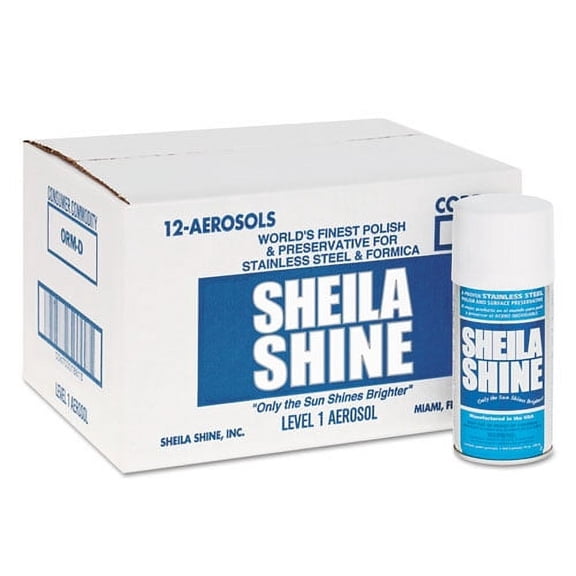 Stainless Steel Cleaner And Polish, 10 Oz Aerosol Spray, 12/carton | Bundle of 2