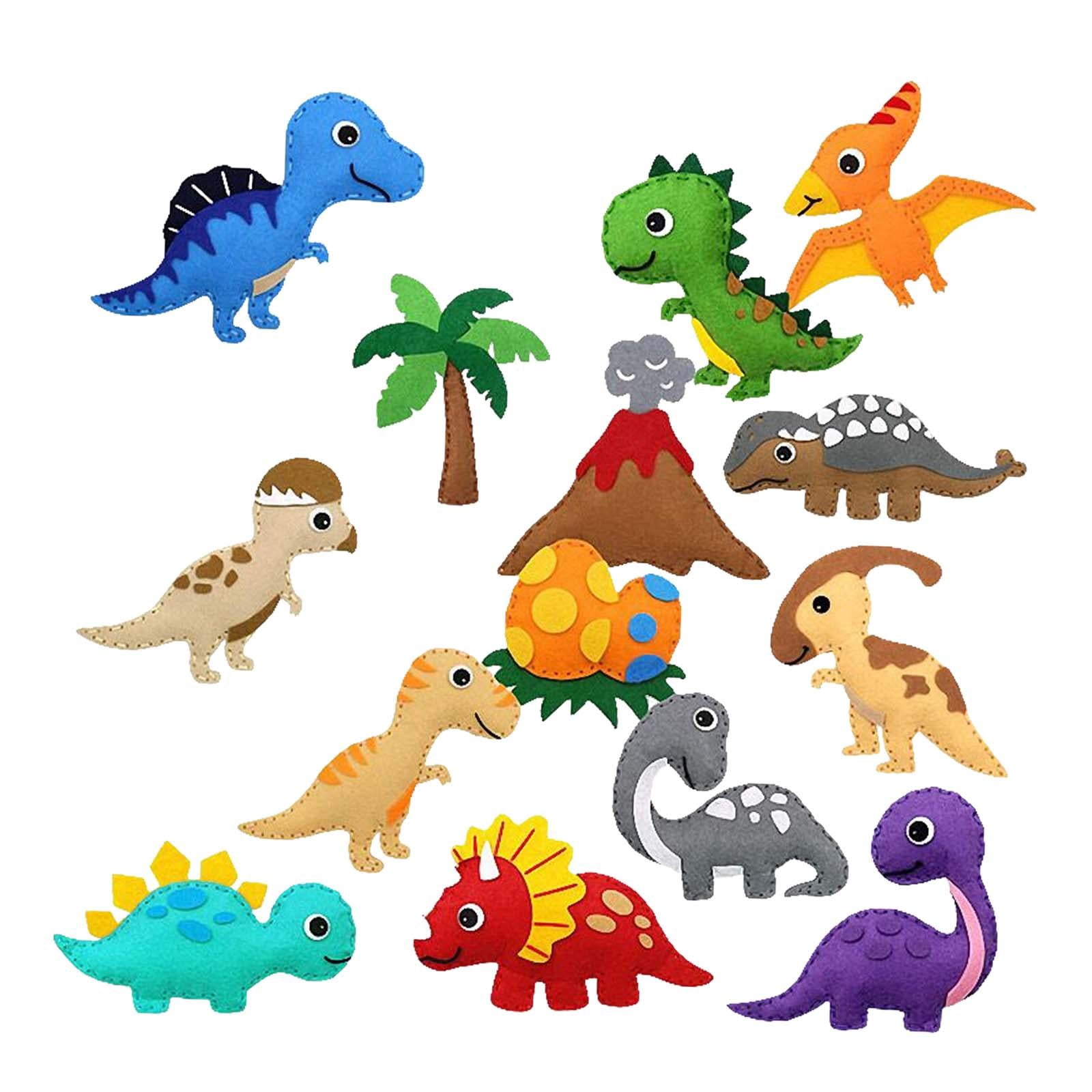 FVDPWYE Animals Sewing Kits DIY Crafts Stuffed Animal Art Craft Educational Toy Beginner Dinosaur