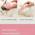 thumbnail image 1 of 1 Uds. Cepillo de Vapor para Gatos, Peine de Masaje para Perros, Pulverizador de Agua EléCtrico Incorporado, DepilacióN de Mascotas de Silicona Suave, 1 of 5