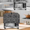 thumbnail image 5 of FOR U DESIGNS Blackboard Graffiti Print Microwave Oven Dust Cover Portable Microwave Oven Folding Covers Stain Resistant Toaster Oven Case Protector with Top Handle-S, 5 of 8