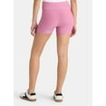 thumbnail image 3 of No Boundaries Faux Sueded Jersey Shorty Shorts, 3'' Inseam, Women's, 3 of 5